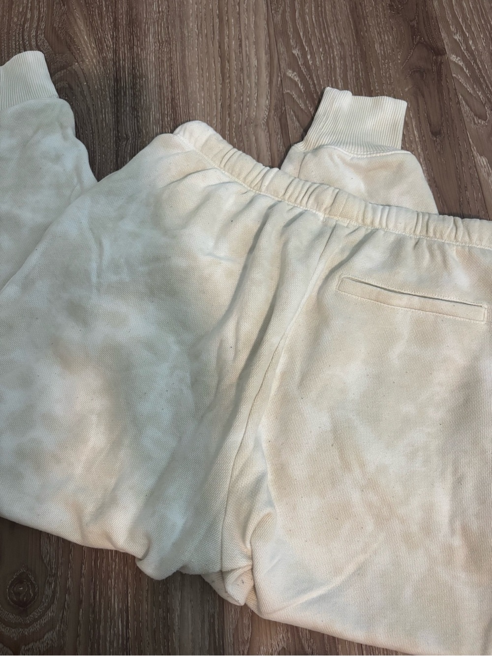Aerie Cream Tie-Dye Jogger Pants - Picture 2 of 4